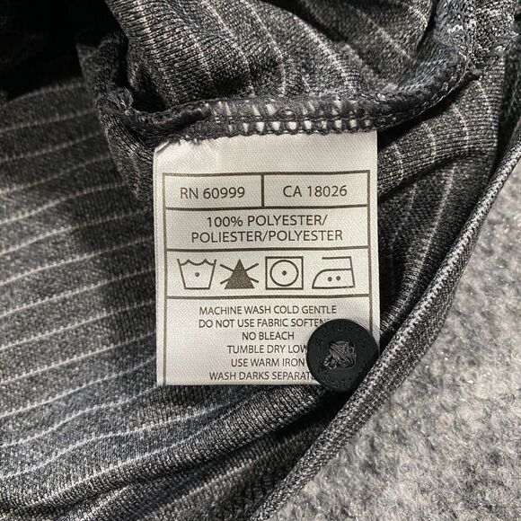 Miami Heat Antigua Striped Polo Adult X-Large XL Gray Embroidered NBA Basketball - Picture 14 of 16